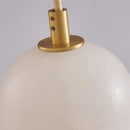 lustre nordique en marbre naturel design lumineux pour espace moderne