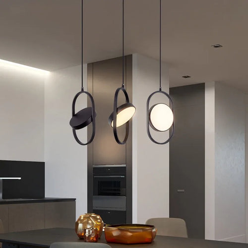 suspension moderne en métal pour bar restaurant et boutique - vue 2 sur 14