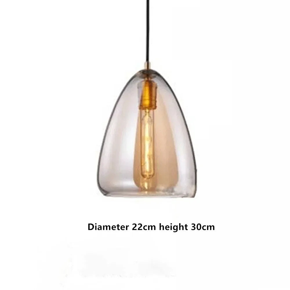 suspension en verre design nordique pour décoration intérieure moderne - vue 12 sur 15