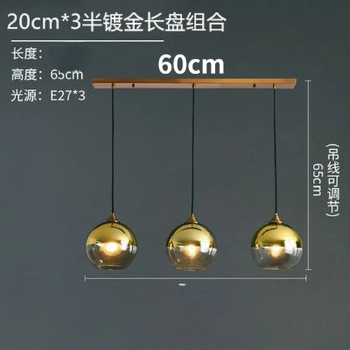 lustre en verre design nordique pour décoration intérieure - vue 9 sur 26