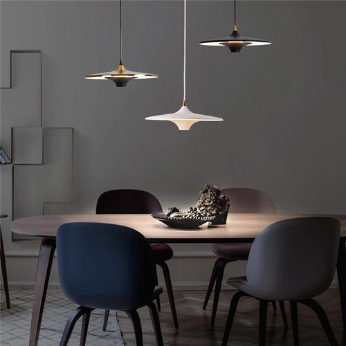 suspension led modernes simples et créatives nordiques - vue 5 sur 14