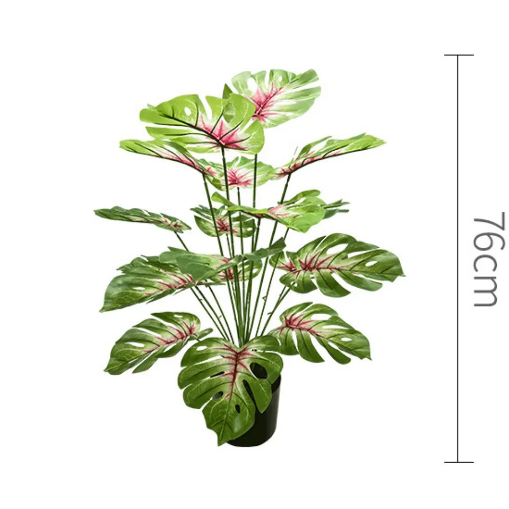 plante artificielle feuilles de tortue pour décoration intérieure - vue 13 sur 25