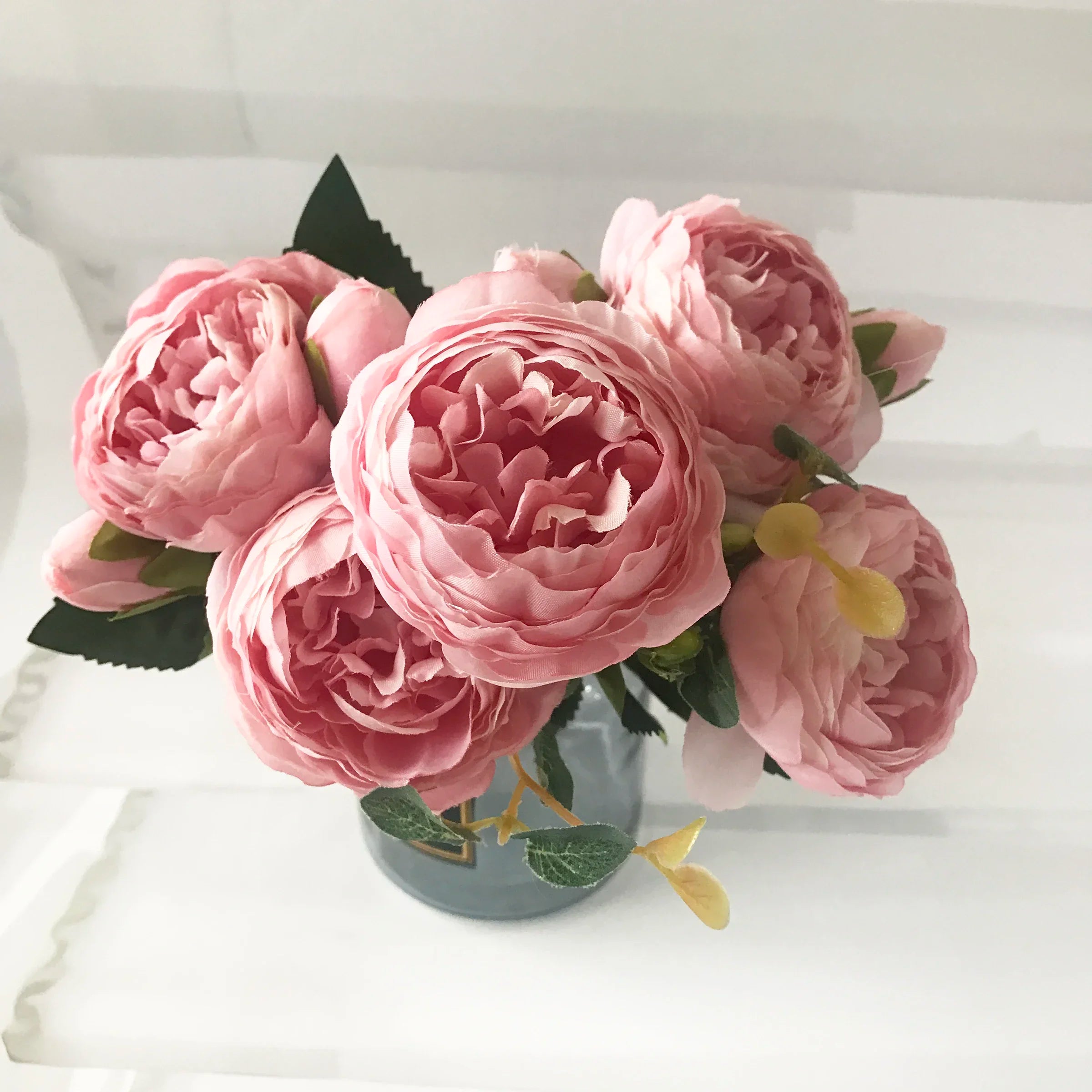 bouquet de pivoines artificielles pour décoration de mariage intérieur - vue 7 sur 17