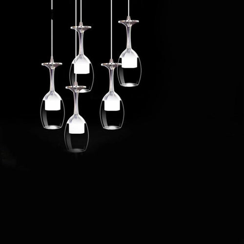 suspension moderne en acrylique pour décoration intérieure et ambiance industrielle - vue 7 sur 8