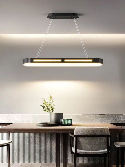 lustre moderne minimaliste led barre de lumière de luxe - vue 4 sur 9
