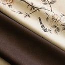 Rideau occultant floral style chinois pour salon chambre