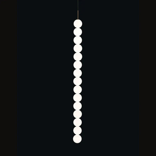 suspension design art deco en verre doré et chromé - vue 5 sur 13