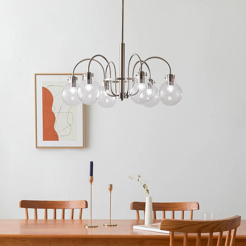lustre en verre style bauhaus pour décoration intérieure moderne - vue 2 sur 8