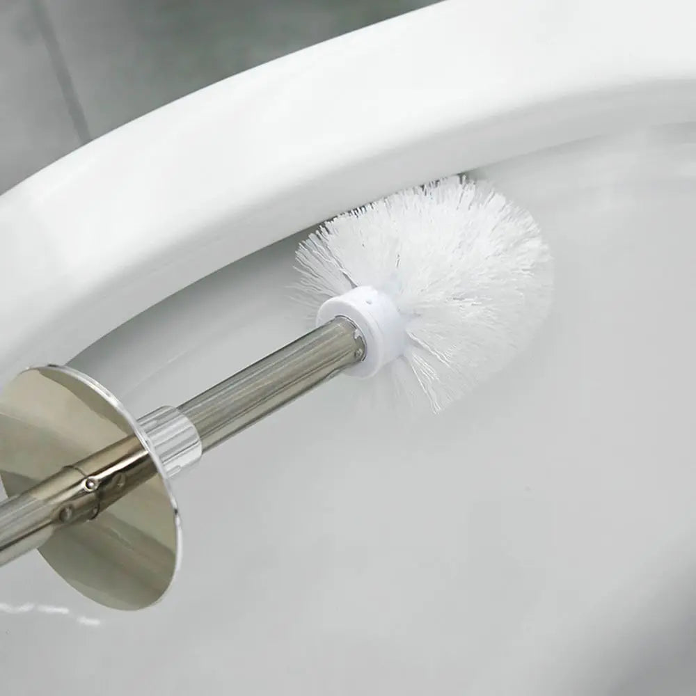 ensemble de brosse de toilette et support autonome pour salle de bain - vue 3 sur 9