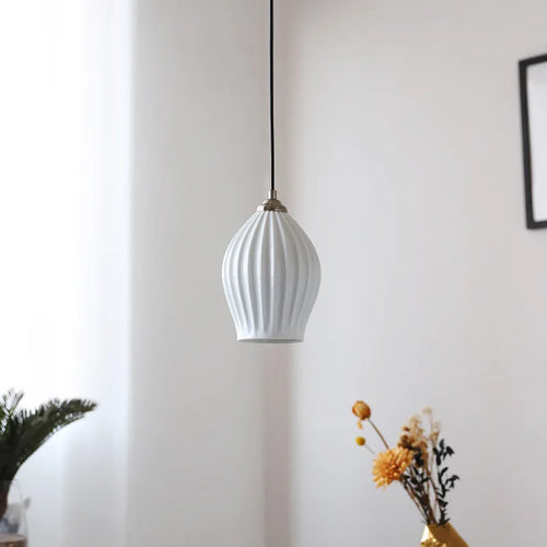 suspension en céramique design nordique créatif pour éclairage moderne - vue 4 sur 11