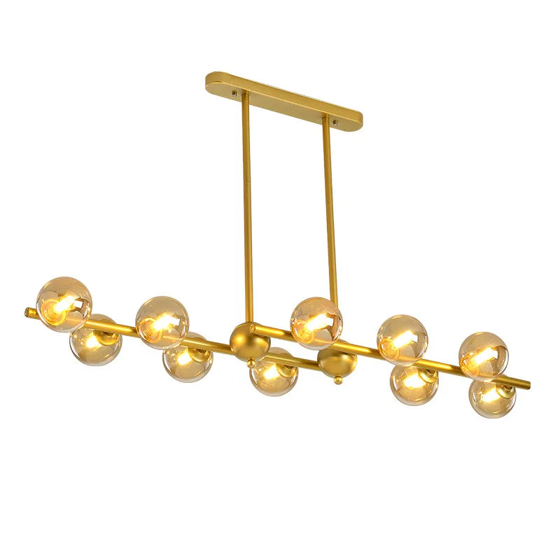 lustre moderne en verre pour éclairage intérieur décoratif - vue 6 sur 10