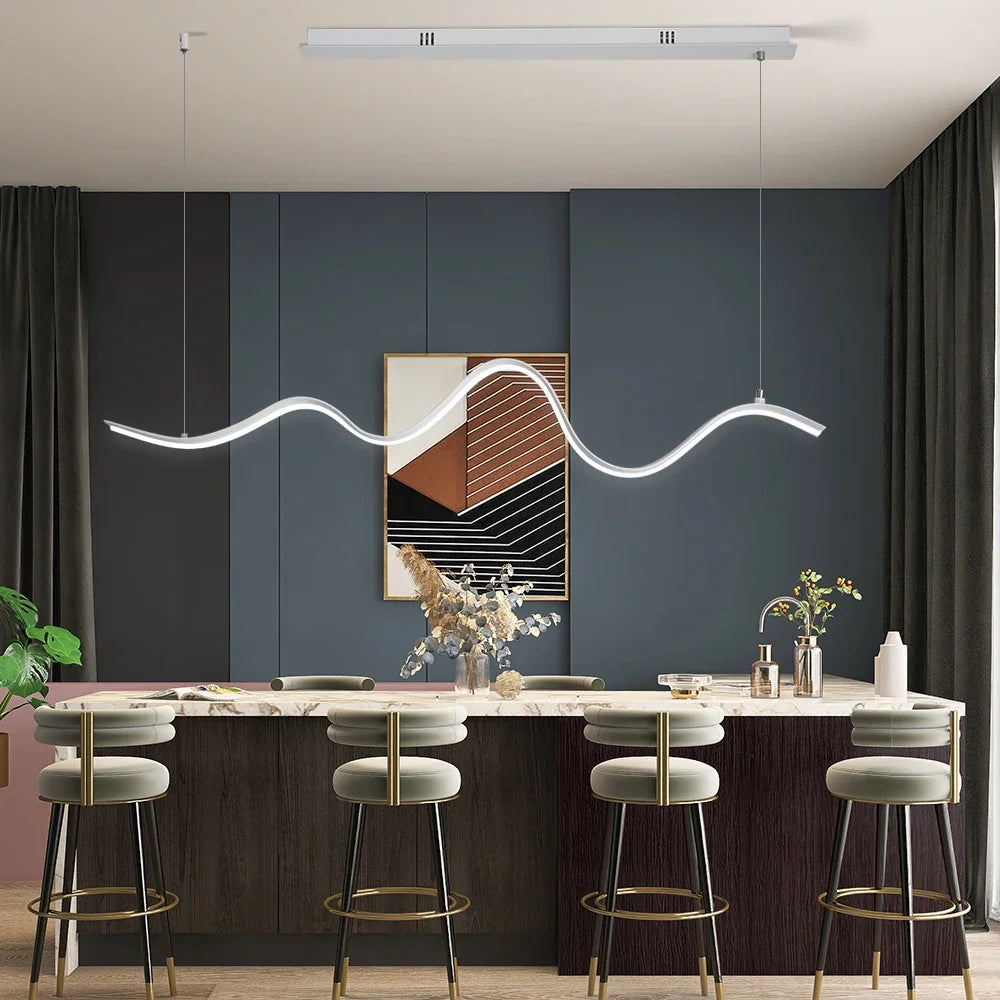 lustre dimmable créatif avec télécommande pour éclairage moderne - vue 5 sur 6