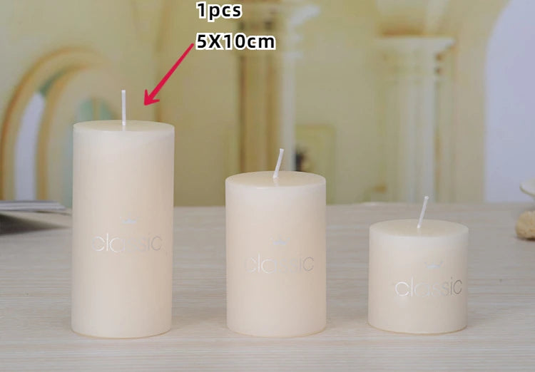 bougies piliers parfumées décoratives sans fumée en plusieurs tailles et couleurs - vue 26 sur 29