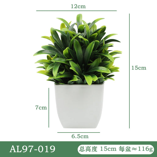 plantes artificielles en pot eucalyptus et romarin décoratifs - vue 12 sur 14