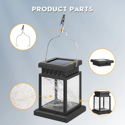 lanterne solaire led portable et étanche pour extérieur et festival - vue 7 sur 9