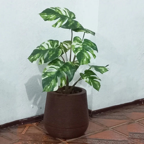 plantes artificielles grandes monstera pour décoration intérieure et extérieure - vue 5 sur 6