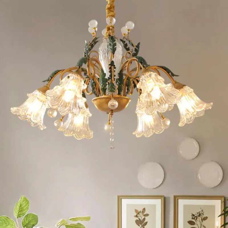 lustre en cristal rustique pour éclairage intérieur industriel - vue 2 sur 9