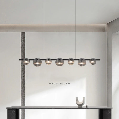 lustre à led moderne style minimaliste pour intérieur - vue 5 sur 9