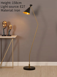 lampadaire postmodern minimaliste en fer pour coin vestiaire