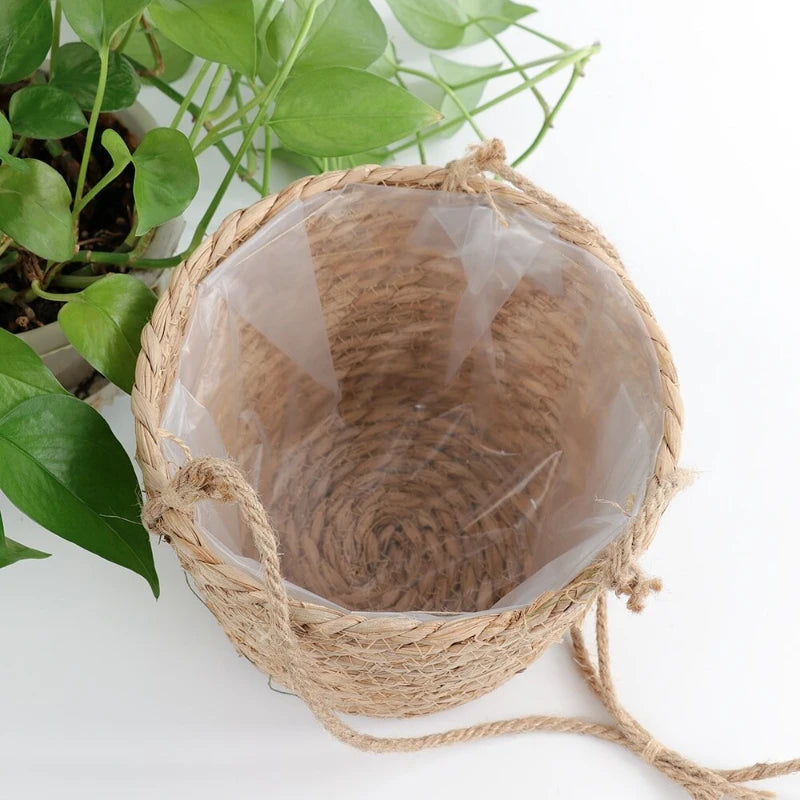 jardinière suspendue en macramé pour plantes d'intérieur et d'extérieur - vue 10 sur 10