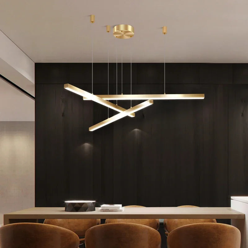 suspension à led en cuivre pour décoration intérieure élégante - vue 3 sur 14