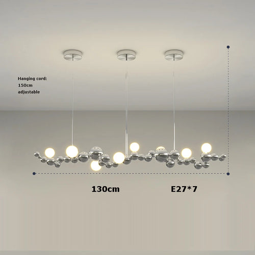 lustre led design moléculaire à intensité variable tendance 2024 - vue 11 sur 16