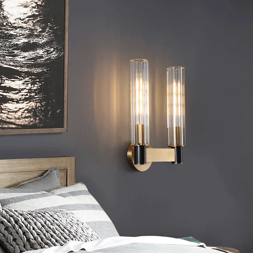 applique murale led design rétro en laiton pour un éclairage moderne - vue 4 sur 8