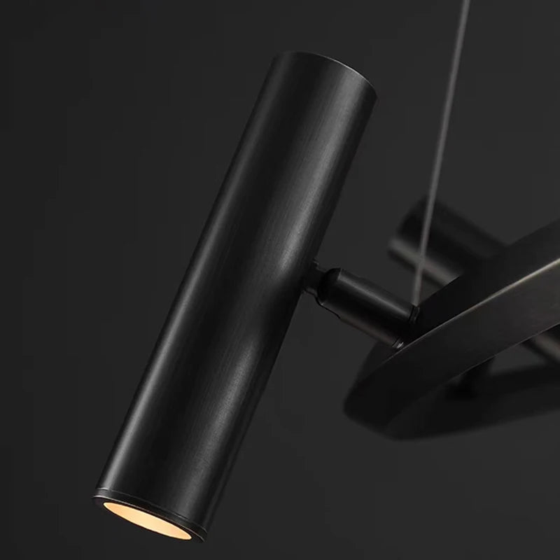 lustre minimaliste en métal avec hauteur réglable pour divers espaces - vue 6 sur 10
