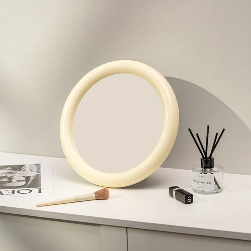miroir de maquillage rond nordique simple et élégant - vue 7 sur 11