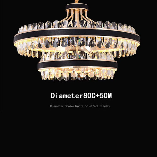 lustre moderne en cristal led winfordo pour décoration intérieure - vue 10 sur 10