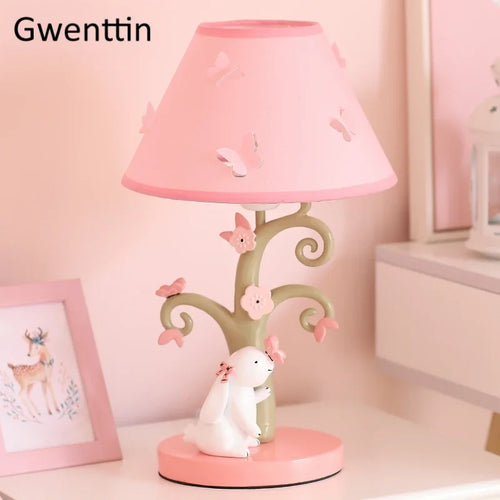 lampe à poser lapin dessin animé pour enfant décorative - vue 2 sur 7