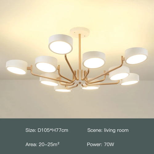 lustre moderne simple pour éclairage intérieur design élégant - vue 18 sur 18