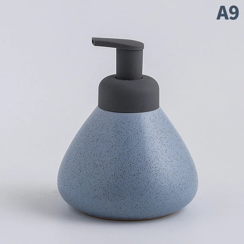 bouteille céramique distributeur savon liquide et gel douche - vue 11 sur 18