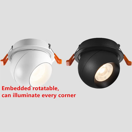 downlights led rotatifs intégrés anti-éblouissement pour éclairage domestique - vue 2 sur 5