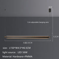 suspension moderne à led pour décoration intérieure élégante