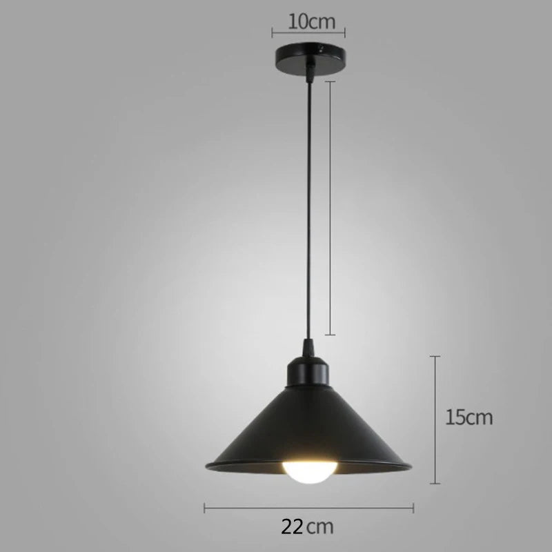 Vintage suspension Loft rétro lustre suspension E27 Base industrielle suspension Edison éclairage domestique pour salon - vue 12 sur 17
