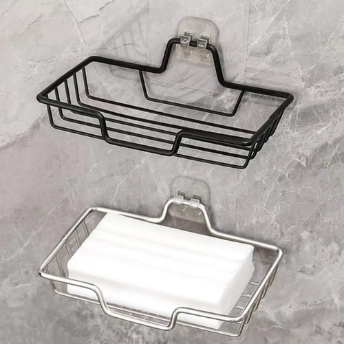 égouttoir à savon en acier inoxydable auto-adhésif pour rangement - vue 3 sur 9