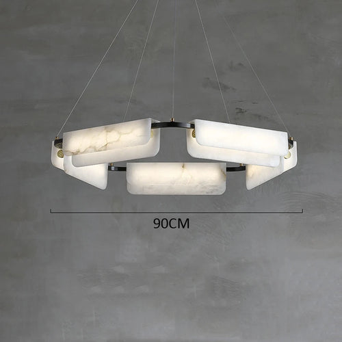suspension en marbre espagnol de luxe en bronze - vue 6 sur 7