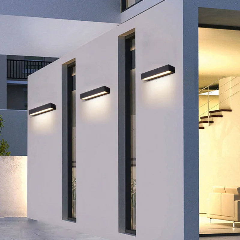 applique murale led imperméable d'extérieur pour jardin et garage - vue 3 sur 12