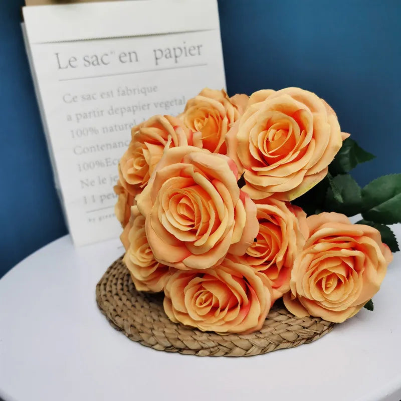 bouquet de roses artificielles pour mariage et décoration intérieure - vue 24 sur 30