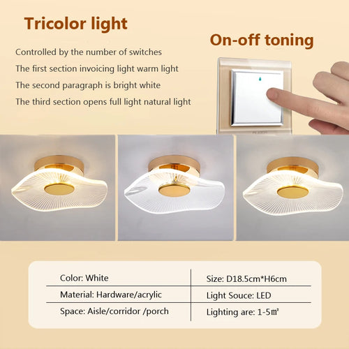 plafonnier led moderne en acrylique design pour intérieur décoratif - vue 15 sur 18