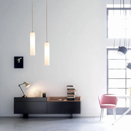 suspension moderne en verre lumineux pour intérieur créatif - vue 6 sur 12