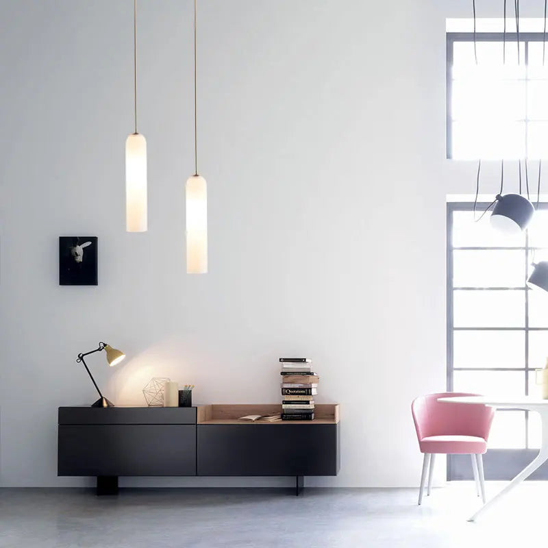 suspension moderne en verre lumineux pour intérieur créatif - vue 6 sur 12