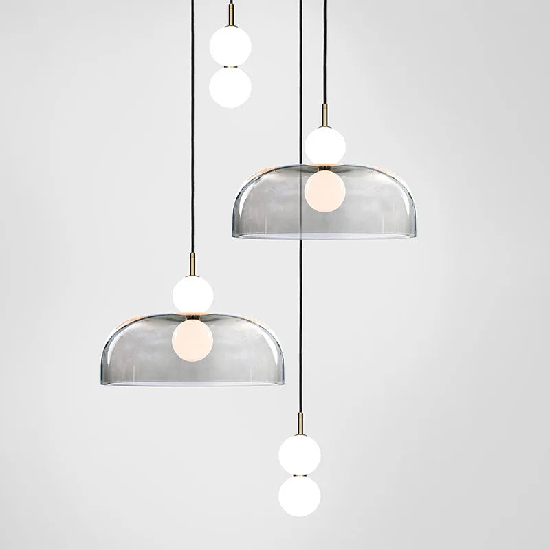 suspension en verre nordique pour décoration intérieure moderne - vue 6 sur 15