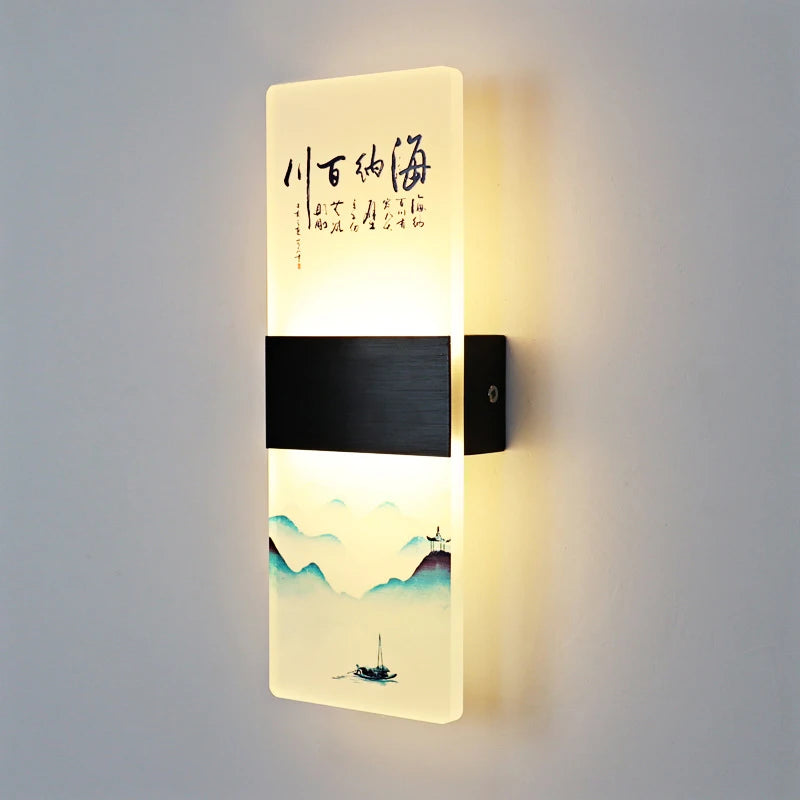applique murale japonaise en acrylique pour décoration moderne - vue 8 sur 14