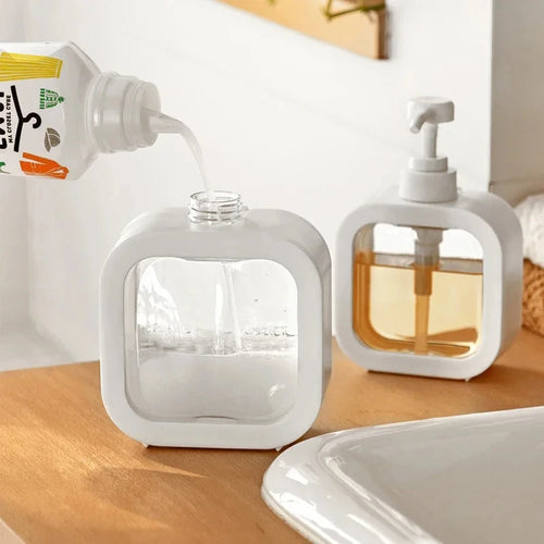 distributeur de savon rechargeable pour gel douche et lotion portable - vue 3 sur 7