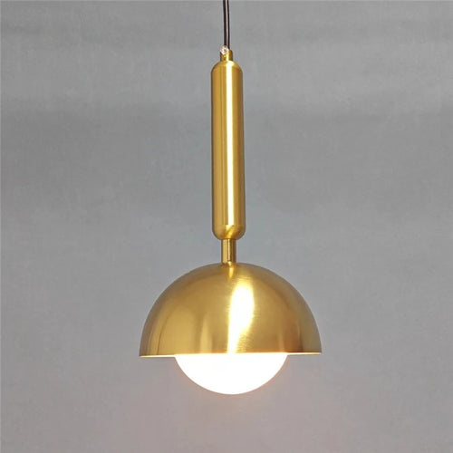 suspension en fer d'art moderne avec éclairage led - vue 7 sur 8