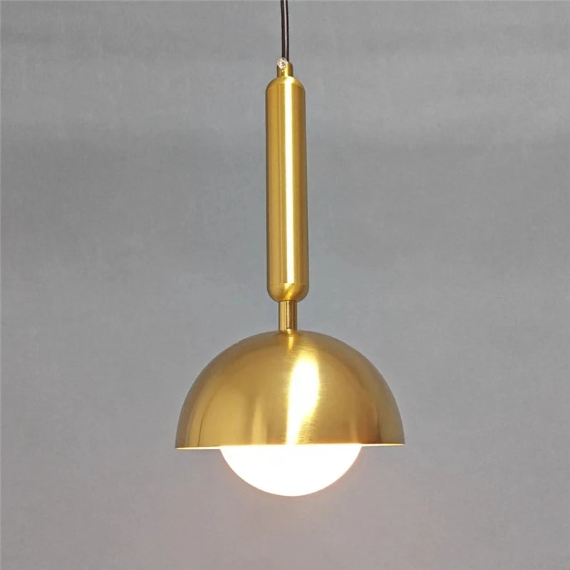 suspension en fer d'art moderne avec éclairage led - vue 6 sur 8