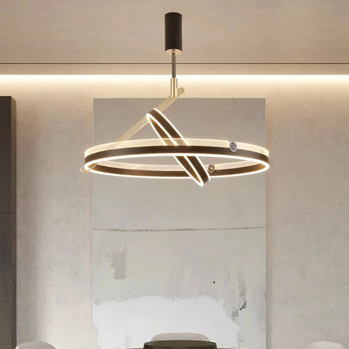 lustre led moderne suspension éclairage intérieur décoratif - vue 5 sur 7