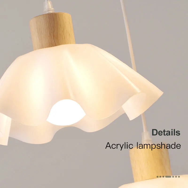 lustre suspendu en bois pour une décoration moderne - vue 9 sur 9
